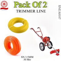PD-0107 Brush Cutter Trimmer Line 3.5mm 110 Fit Round Pack Of 2 Sutable For All Grass Cutting Machine