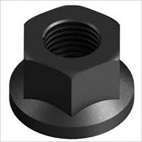 M12 Flange Nut - Color: Black