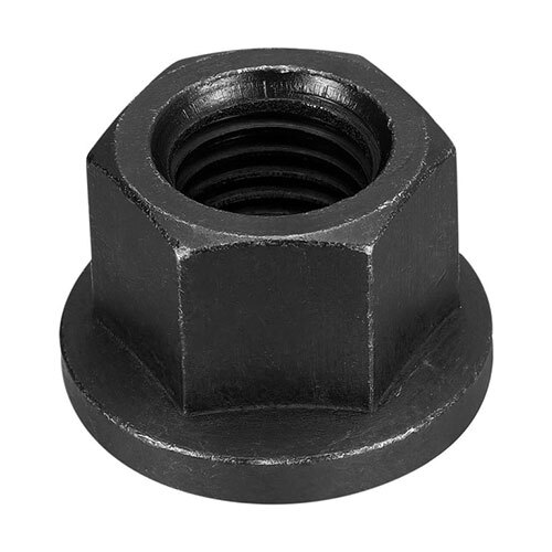 M14 Flange Nuts - Color: Black