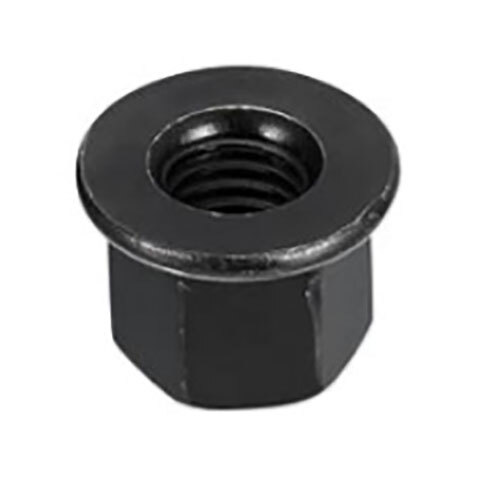 M16 Flange Nuts - Color: Black