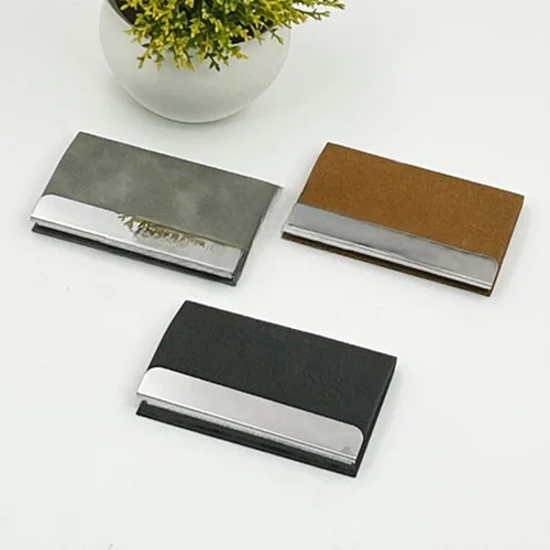 Leather Business Card Holder - Binding: Na