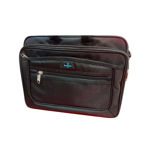 Pu Fabric Laptop Bag - Color: Black