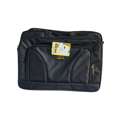 Pu Fabric Laptop Bag For Office - Color: Black