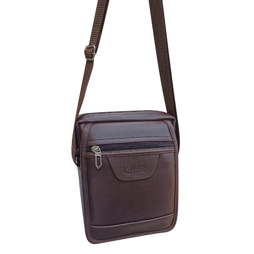 Pu Rexine Side Bags - Color: Tan