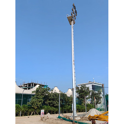 Stadium Highmast Lighting Pole - Color: Silver