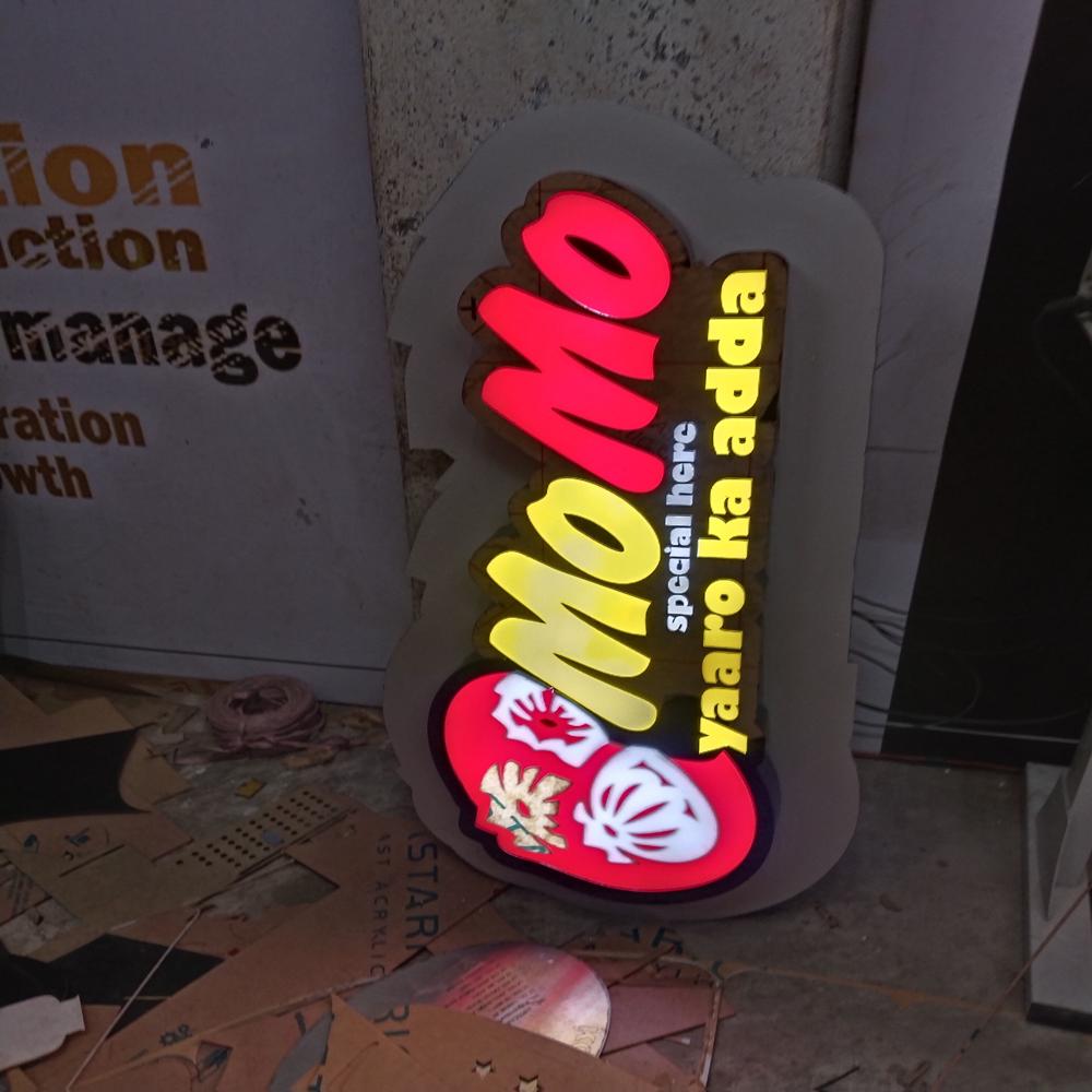 MOMO SHOP SIGN BOARD