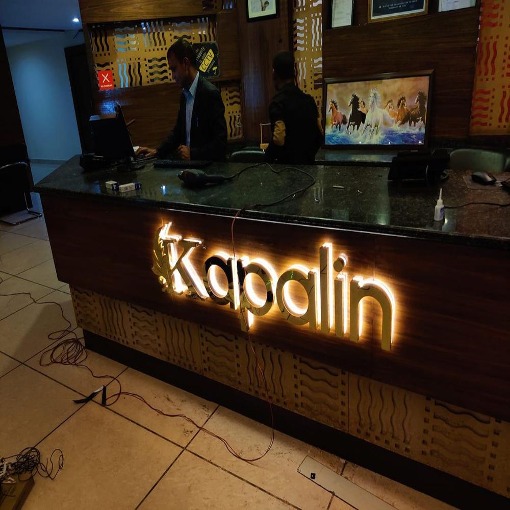 Golden Letter Sign - Application: Advertisement