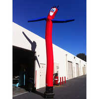 Air Dancer - PVC Material, Available in Various Sizes, Striking Red Color - Durable for Outdoor Use, Customizable Modern Design