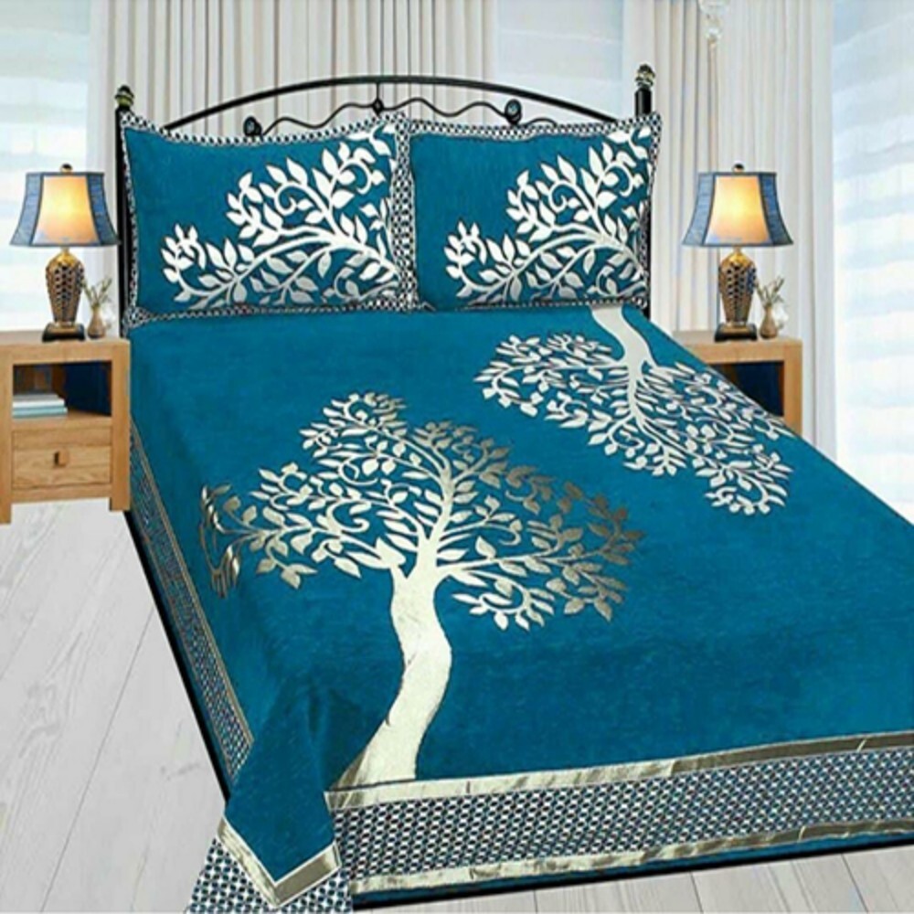 King Size Chennile Bedsheets - Color: Different Available