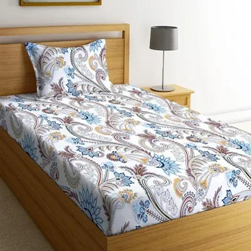 Bed Sheet With Pillow Cover - Color: Different Available