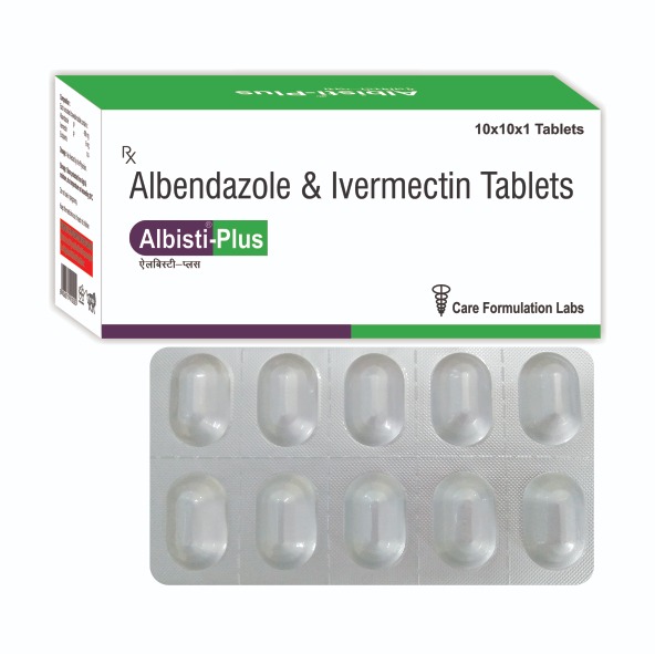 Albendazole IP 400 mg. + Ivermectin 6 mg tablet