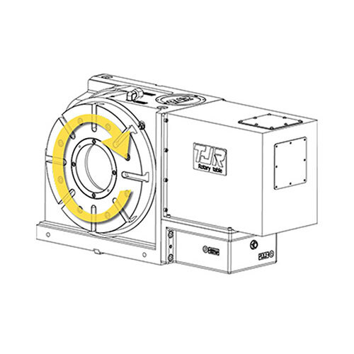 4 Axis Rotary Table - Color: Silver