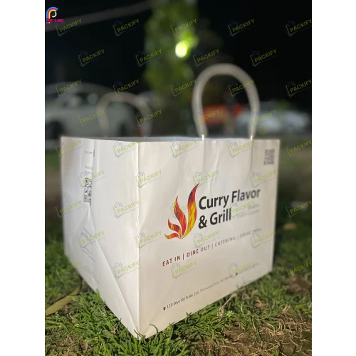 Cake Paper Bags 1 2Kg - Color: White