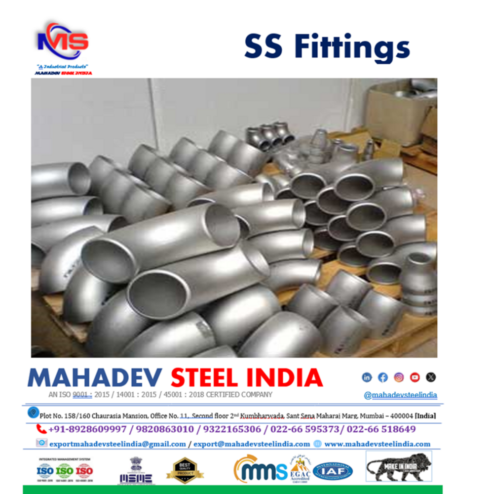 Stainless Steel Buttweld Fittings - Application: Construction