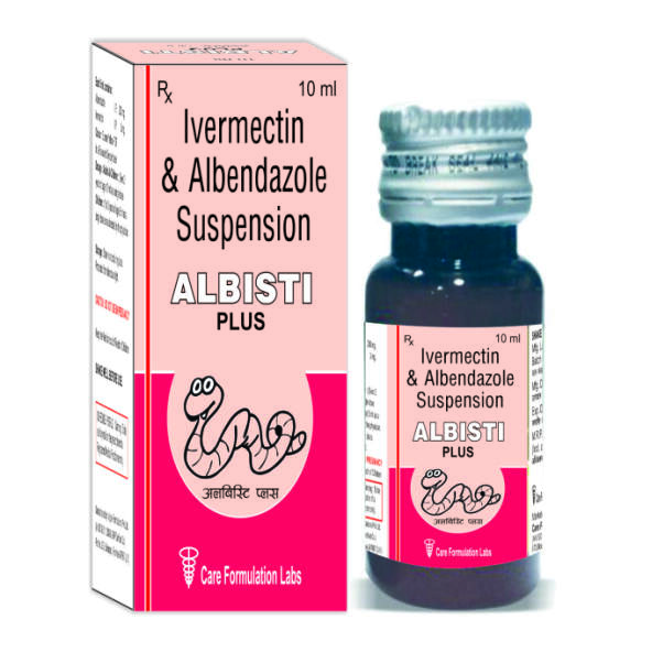 Ivermectin IP 3 mg. Albendazole IP 200 mg. Suspension