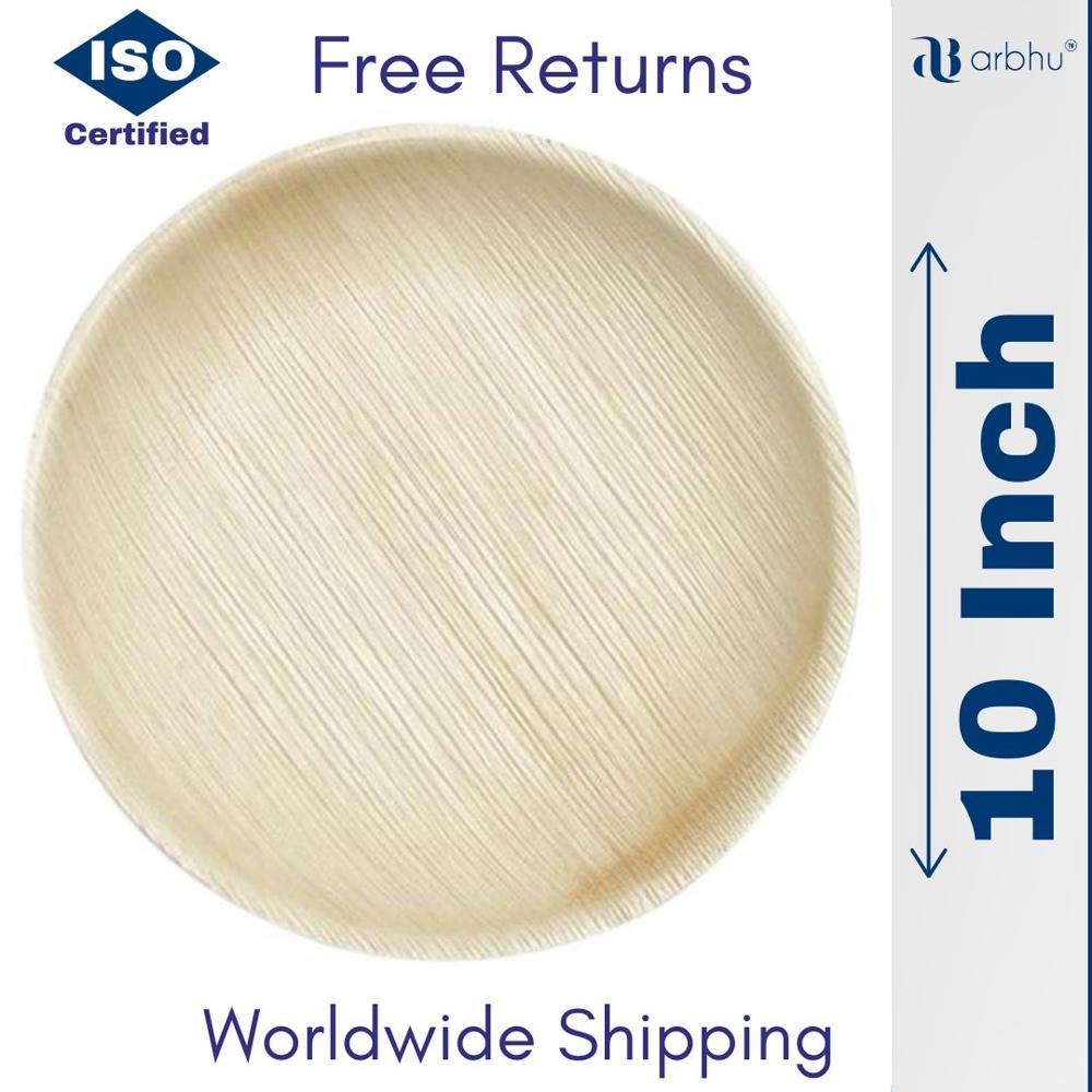 10" Round Areca Plate - Application: Industrial
