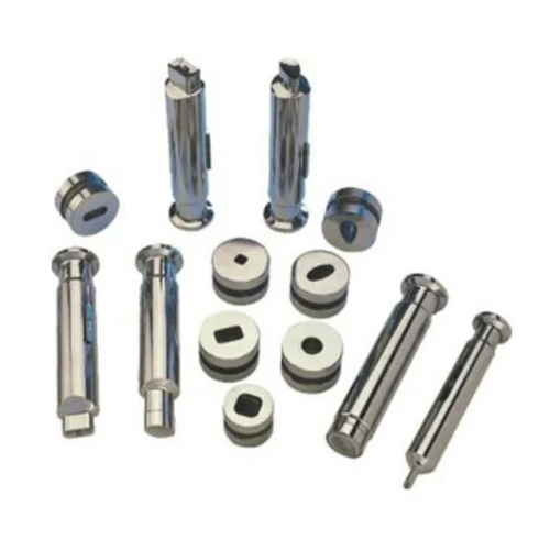 Ss Pharmaceutical Die Punches - Stainless Steel, 12mm Thickness, Silver Powder-coated Finish | Durable, Industrial Use For Pharmaceutical Applications
