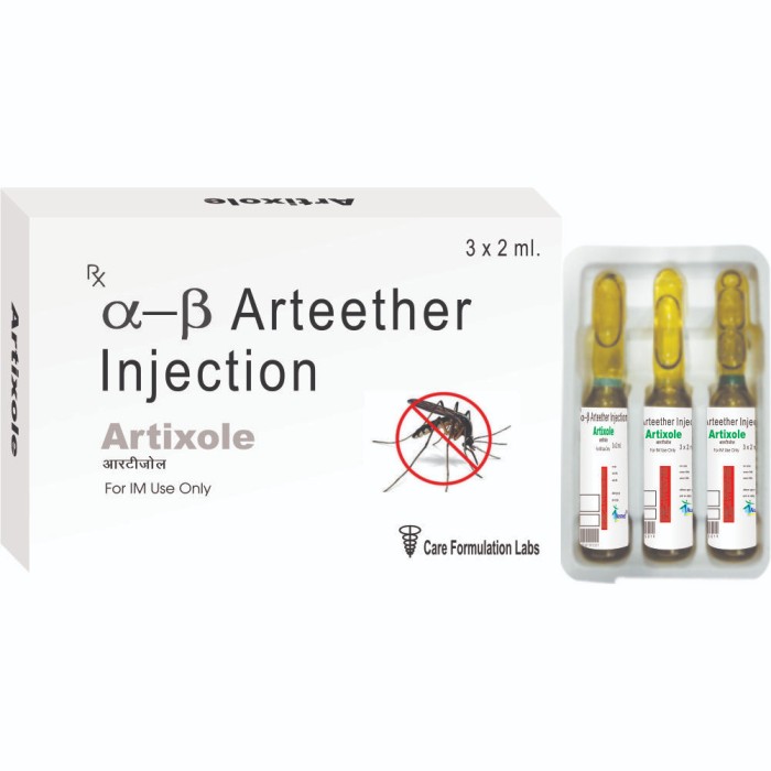 Arteether - 150 Mg Pharma-grade Liquid Injection | Severe Malaria Treatment, Recommended Dosage, Cool & Dry Storage