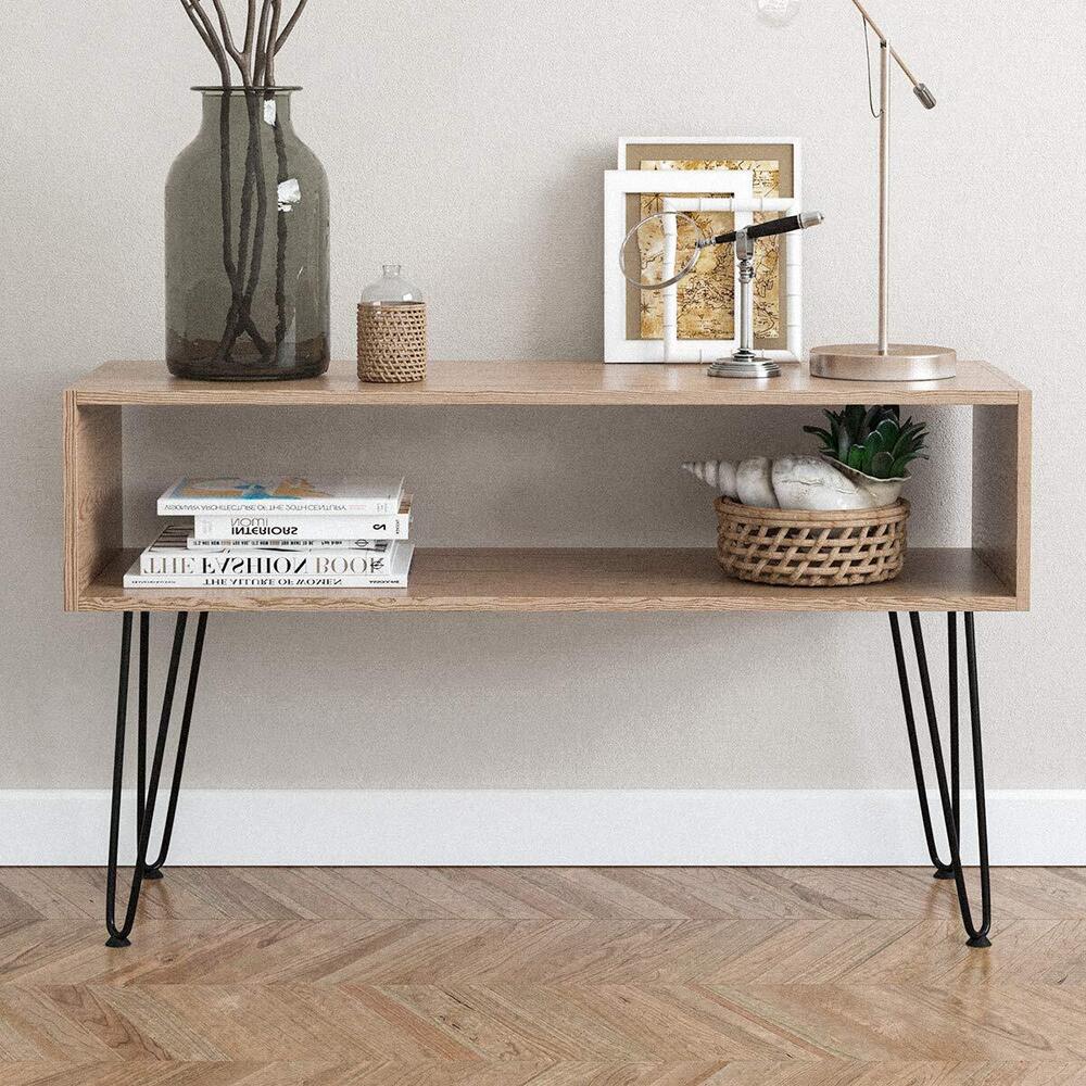 Iron 14" Heavy Duty Hairpin Coffee Table Legs (Black) 3/8" Thick Set Of 4
