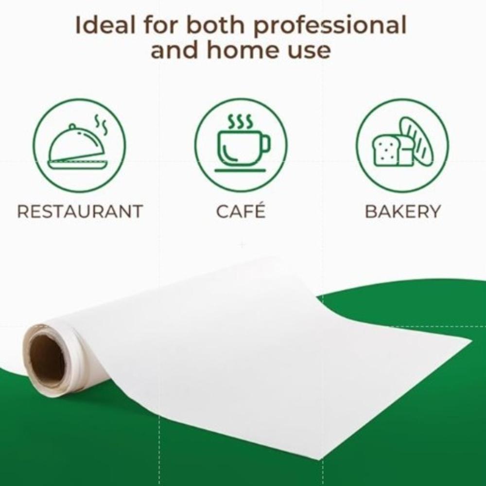 White Uncoated Paper Roll - 480 Sheets, 40 Gsm Weight | Waterproof, Natural Matte Finish For Printing, Drawing, Office Tasks And Crafts