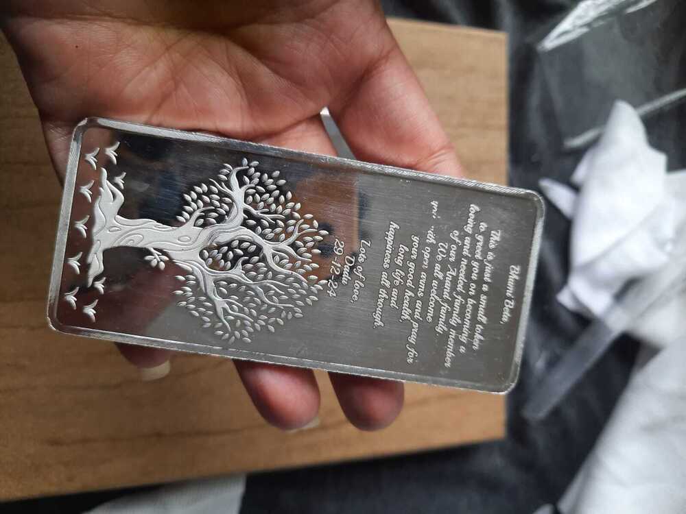 Customize Silver Bar - Grade: Commercial