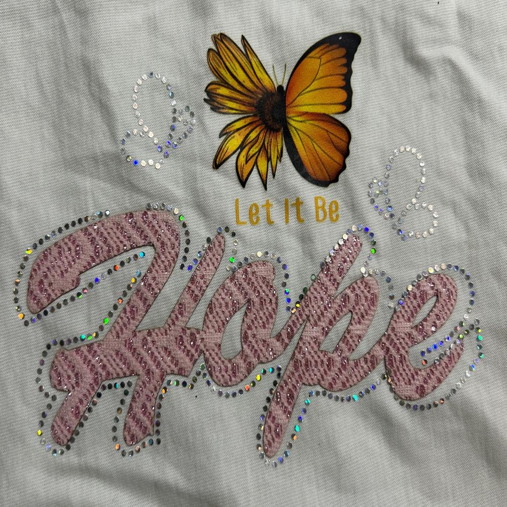 Girls Garment Sticker - Multicolour Rhinestone Heat Transfer, 1mm Thickness | Hot Fix Adhesive, Versatile For Tops & Frocks