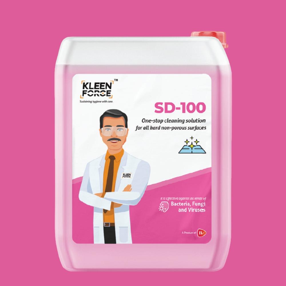 Kleen Force Sd-100 One-Stop Cleaning Solution For All Hard Non-Porous Surface - Physical Form: Liquid