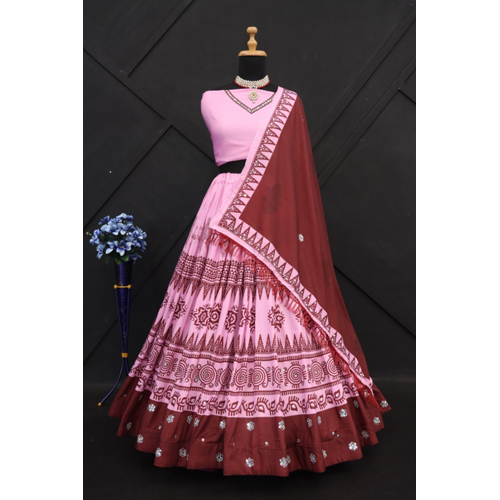 Code VC244 Purple Color Navratri Chaniya Choli