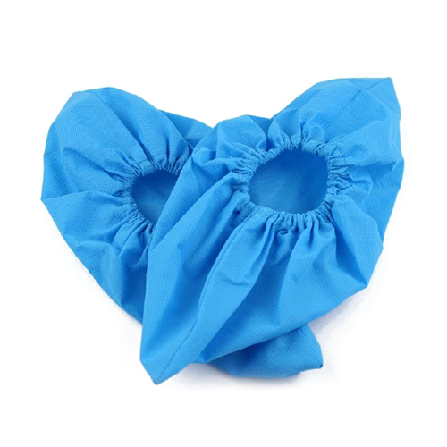Non Woven Disposable Shoe Cover - Polypropylene Material, Universal Fit Sizes, Blue Color - Comfortable and Protective Hygiene Solution for Workplaces and Home