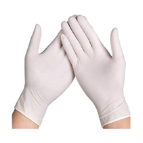 Latex Gloves - High-Quality Powdered Latex, Universal Size, White Color | Disposable, Excellent Elasticity for Versatile Use in Medical, Food, Cleaning, and Industrial Sectors