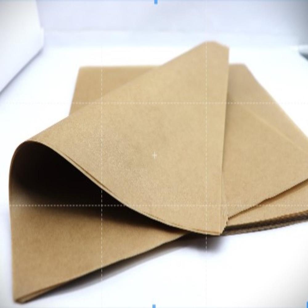 Brown Butter Paper Uncoated - Standard Rectangle Size, Brown Color, Uncoated Finish, Moisture Proof | Multi-purpose For Baking, Wrapping, And Crafts