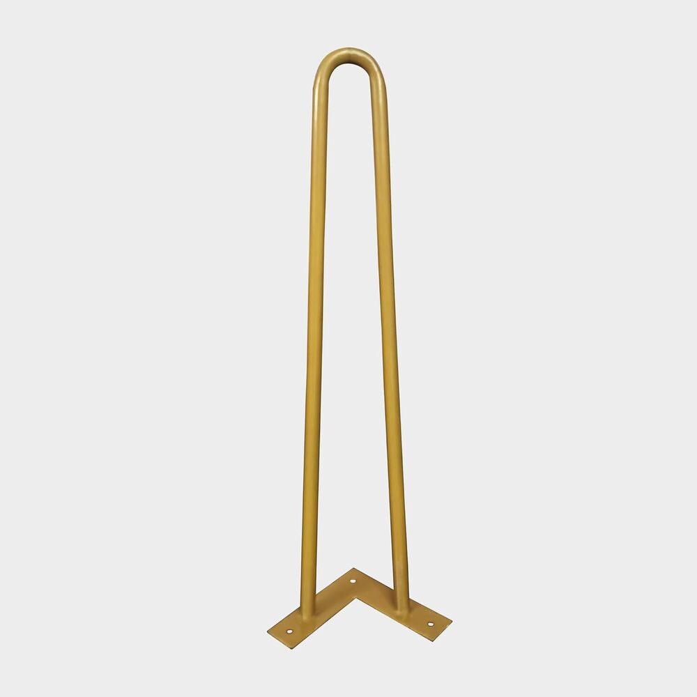 Metal Table Legs/Table Leg/Metal Legs with Golden Finish (Pack of 3Pcs)