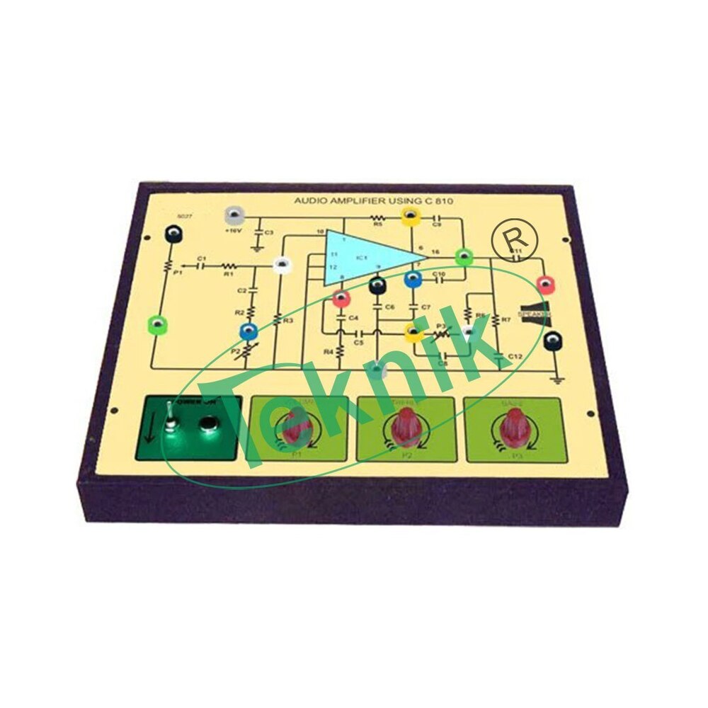 Audio Power Amplifier Using Ic Tba 810 - Metal Construction, Analog Type, Manual Operation, 230v Power Supply, 5w Capacity | Laboratory Application, High Performance Audio Output