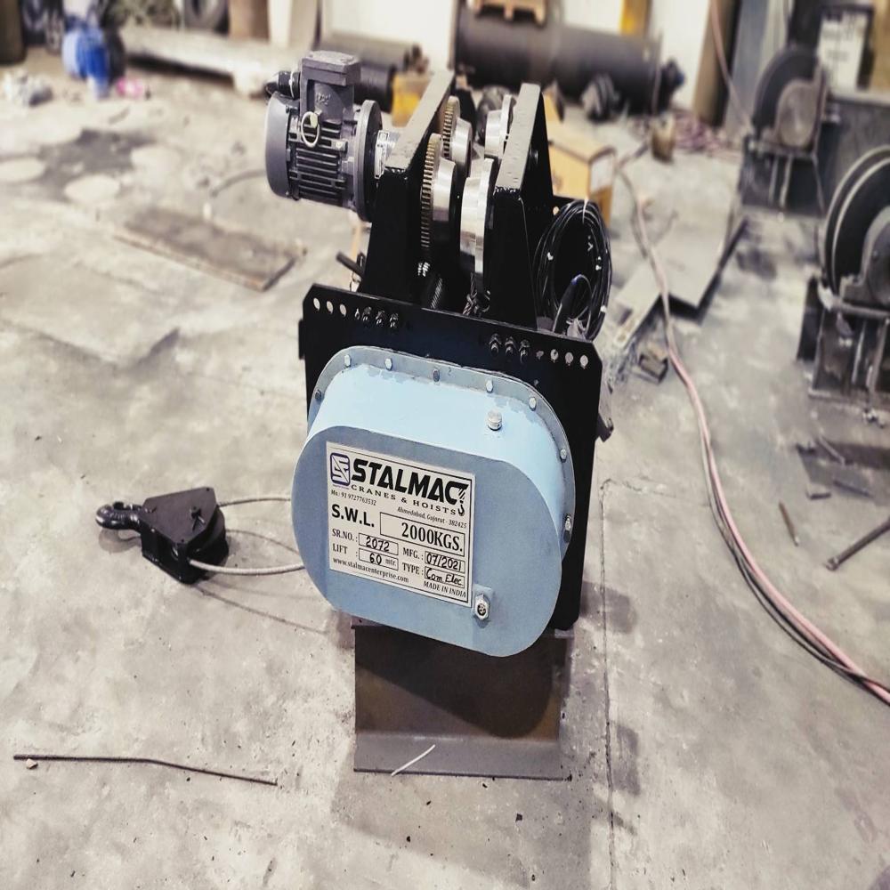 Flameproof Wire Hoist - Capacity: 3 Ton Ton