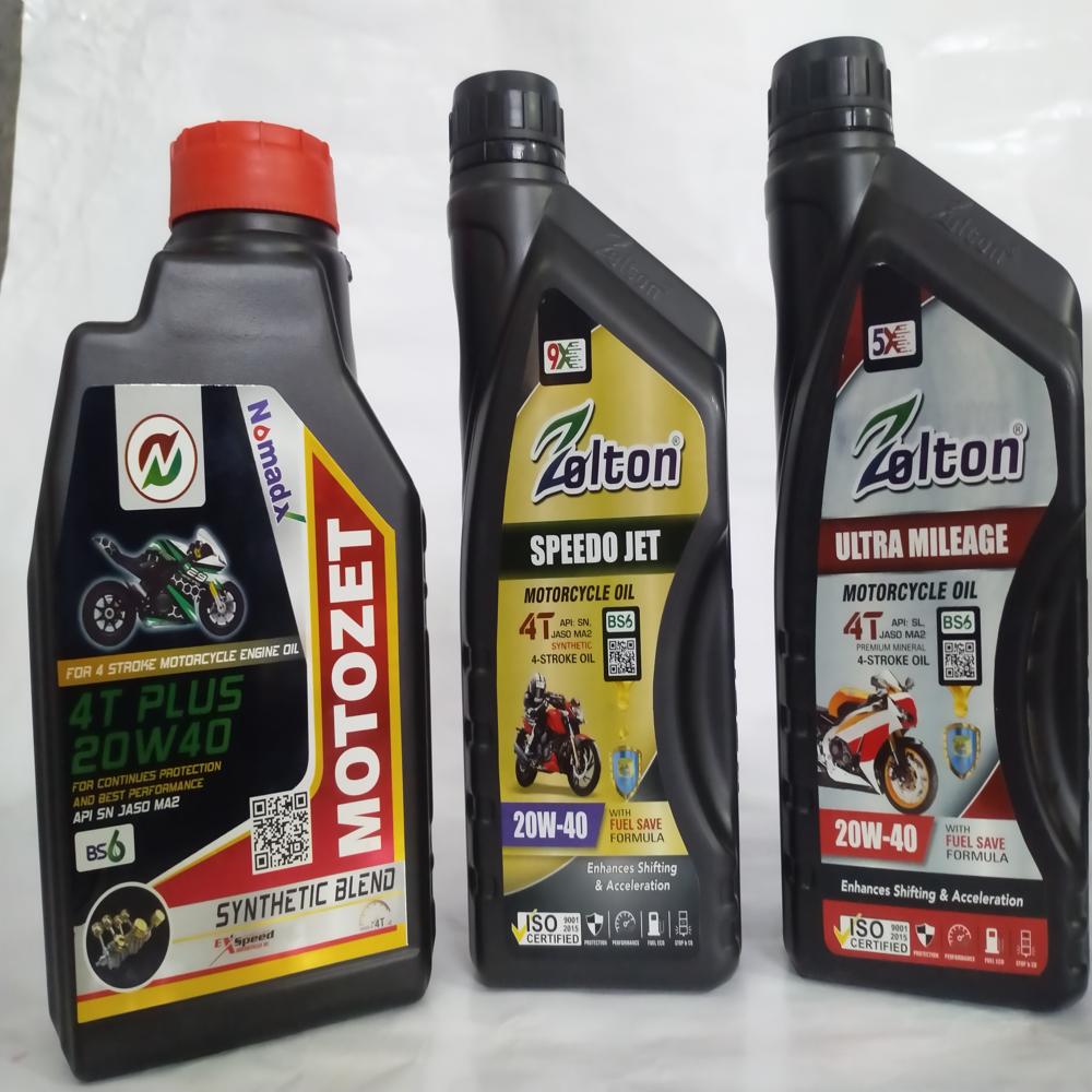 Motorcycle Engine Oil - 1 Liter, Yellow | For Bikes & Motorcycles, High-Performance Motorcycle Engine Oil for Optimal Lubrication