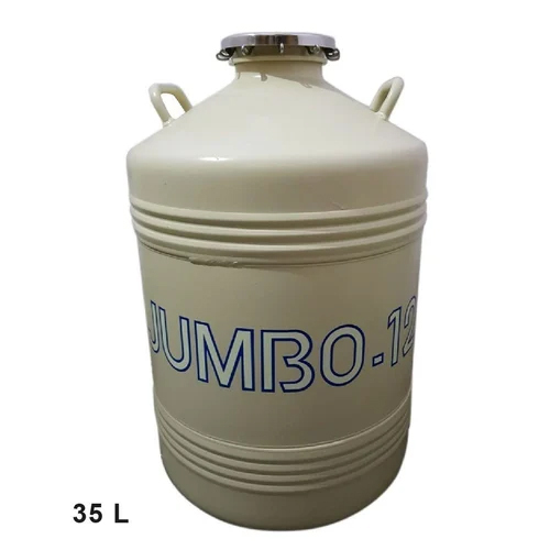 35L Liquid Nitrogen Empty Container - Color: White