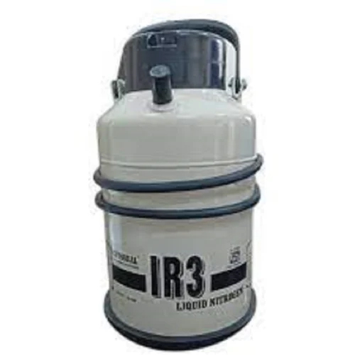 4 Litre Inox Ir3 Liquid Nitrogen Container - Color: White