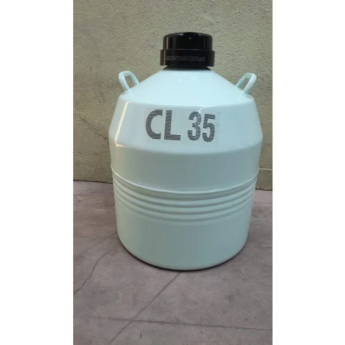 Cl55 Liquid Nitrogen Container - Color: White