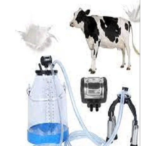 Cow Milking Machine - Color: Silver