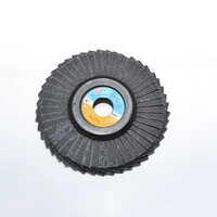 Radial Flap Disc - Abrasive Material, Various Sizes, Black Color | Durable, Hard, Ideal for Rust Removal, Grinding, and Finishing Tasks