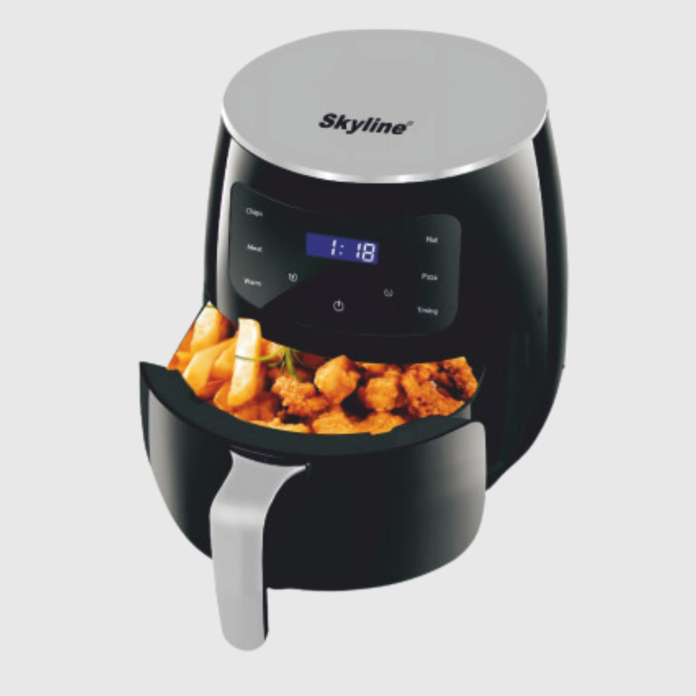 Skyline Digital Air Fryer 2000W, 5.2 Litres a   Ultimate Large Capacity Healthy Cooking Solution