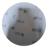 6 Holes Velcro Disc - Abrasive Material, Various Sizes, Grey Color | Durable, High Hardness, Ideal For Wet & Dry Sanding On Wood, Metal, Plastic