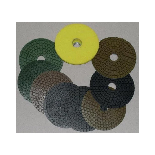 4 Inch Diamond Polishing Pads - Color: Multi