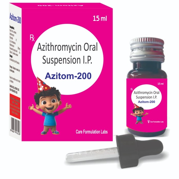 Azithromycin Ip 200 Mg Oral Suspension - Grade: Pharma