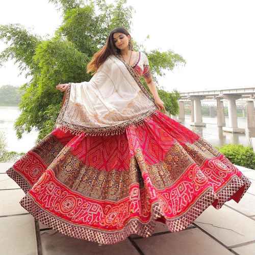 Code VC248 Digital Print Muslin Cotton Lehenga Choli