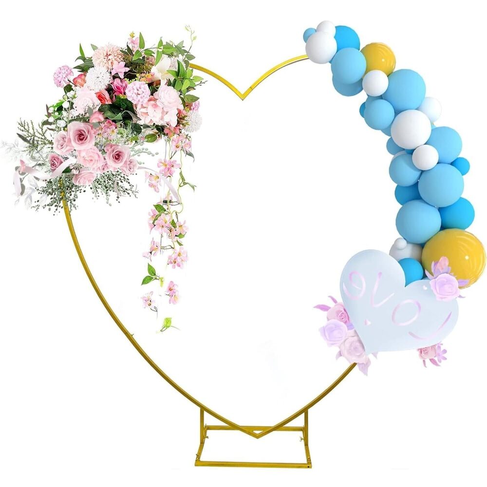 Metal Heart Stand-6ft for Decoration Backdrop/Heart shape Backdrop Stand for Baby Shower,