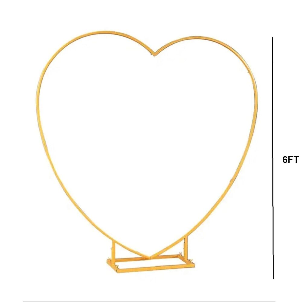 Metal Heart Stand-6ft For Decoration Backdrop/heart Shape Backdrop Stand For Baby Shower,
