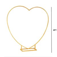 Metal Heart Stand-6ft for Decoration Backdrop/Heart shape Backdrop Stand for Baby Shower,