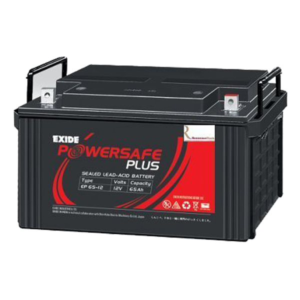 Exide make 12V/65Ah SMF Batteries