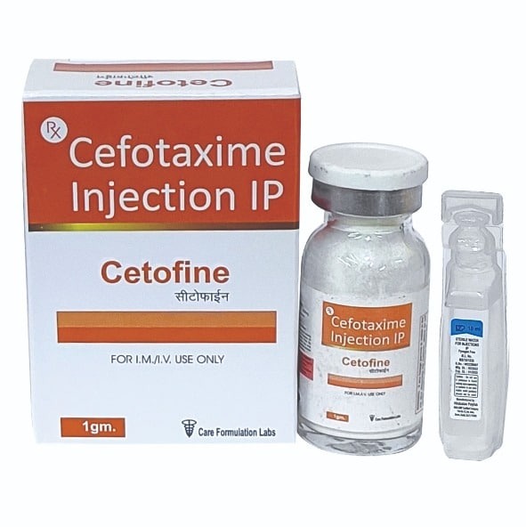 Cefotaxime Sodium Ip (Sterile) Anhydrous Cefotaxine 1000 Mg Doses Injection